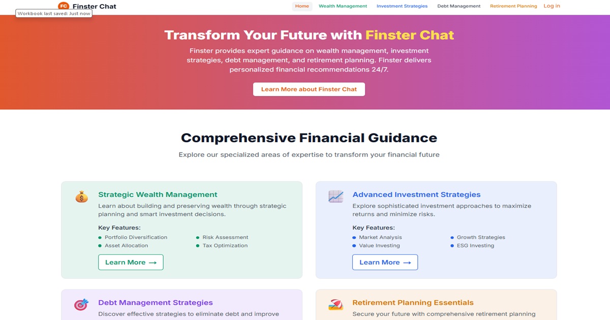 Finster Chat app screenshot